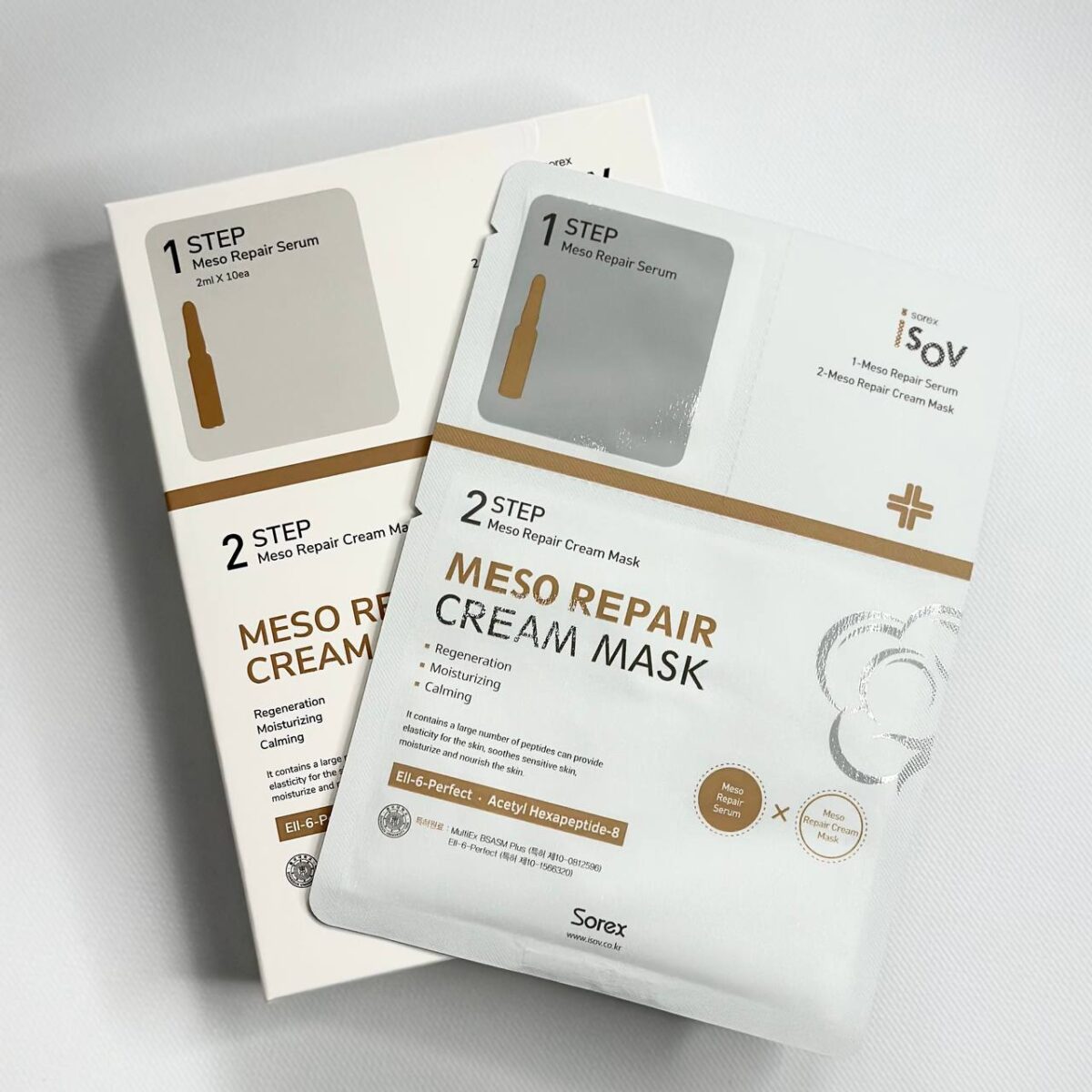 Meso Repair Cream Mask-2STEP - Ампула 2мл + маска*10шт